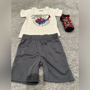 Marvel Beige and Gray Kids Apparel Set